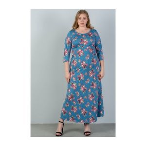 Anna & Sarah Co Floral Print Plus Size Maxi Dress